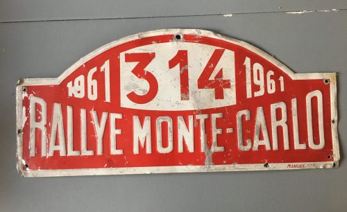 Rallye Monte Carlo 314 Plate