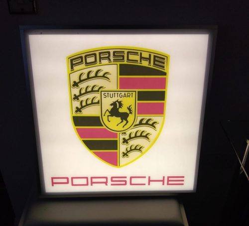 Porsche Logo sign Evoke Classics Classic Cars online Auctions