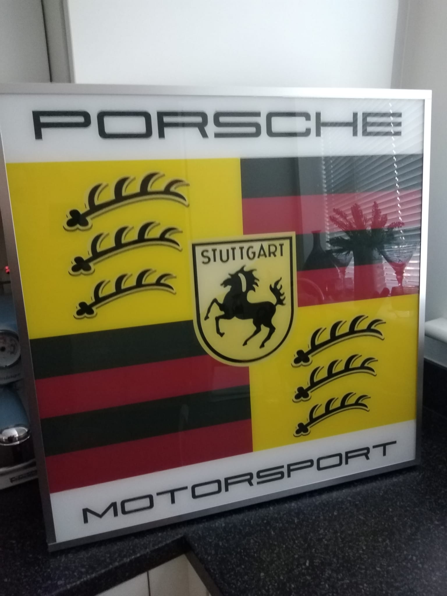 Illuminated Sign - Porsche Motorsport logo
