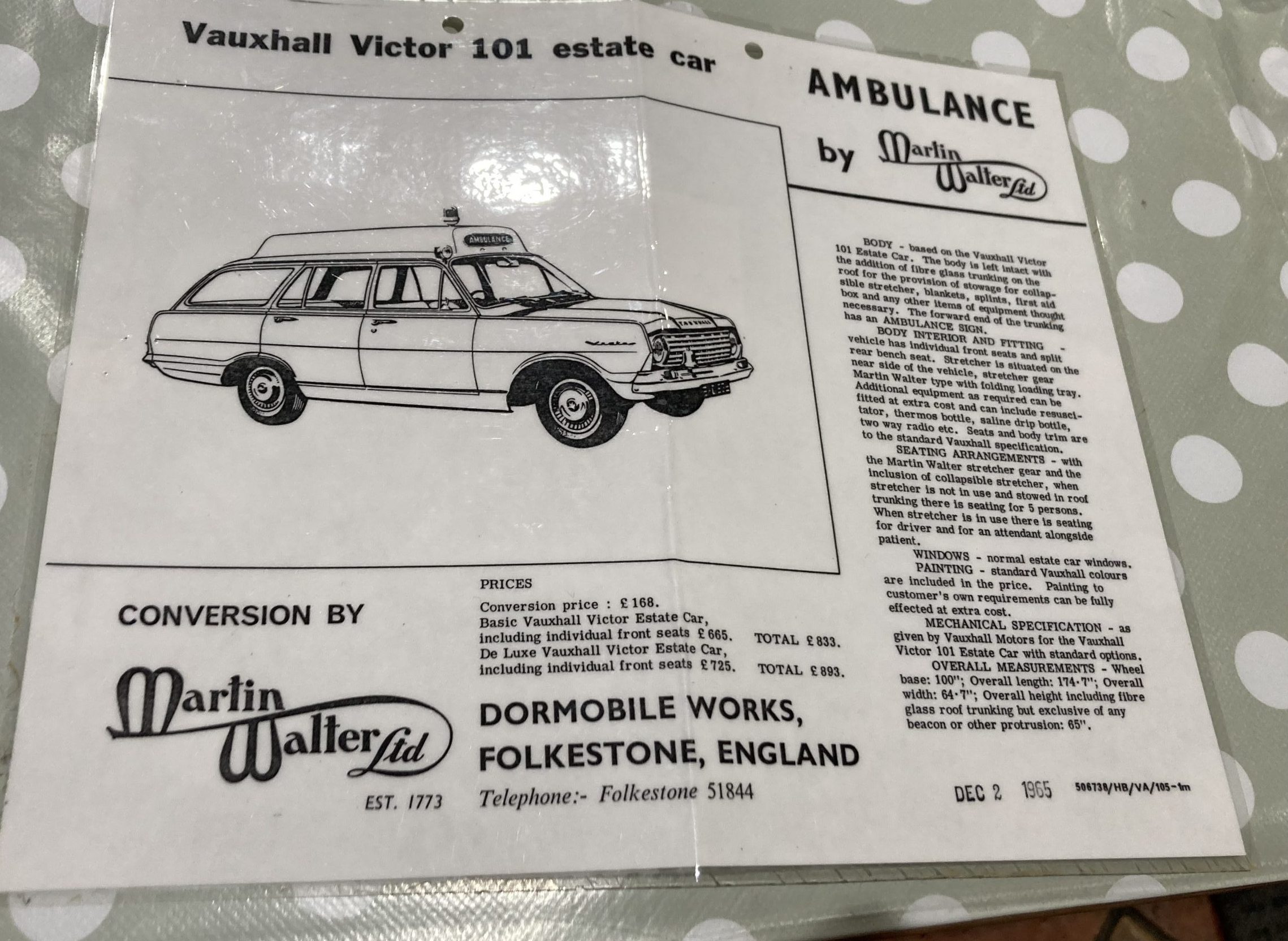 1966 Vauxhall Victor FC101 Estate Ambulance Evoke Classics Classic Cars Auction