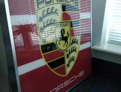 SOLD – Illuminated Sign – Porsche Motorsport logo