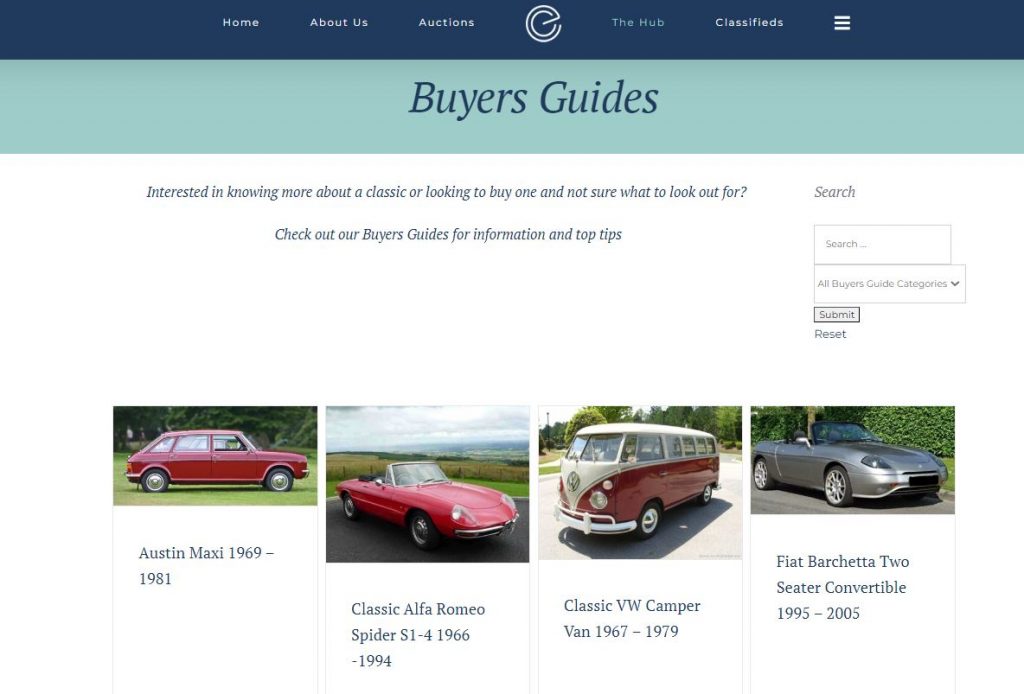 Evoke Classics Buyers Guide Classic Cars Auction