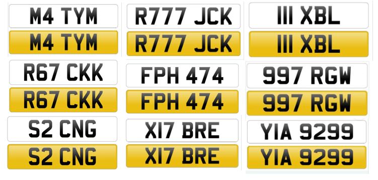 Registration plates for sale at Evoke Classics online Auctions