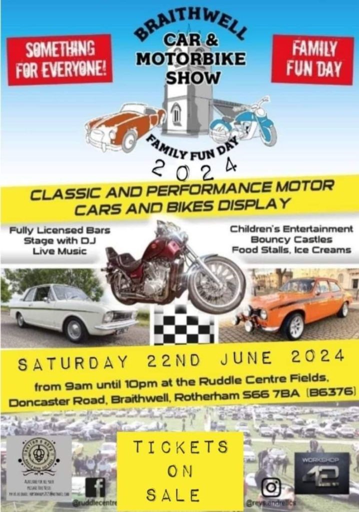 Braithwell Car & Bike Show 2024 Evoke Classics classic cars online auction Events